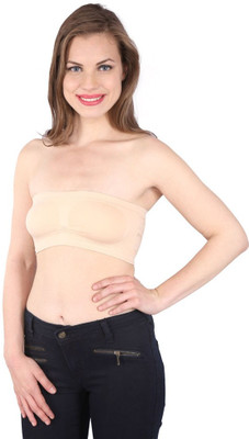 

Sizzlacious bySizzlacious Women's Tube Lightly Padded Bra(White, White;skin