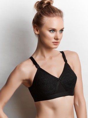 Libertina Anika Women Minimizer Non Padded Bra(Black)