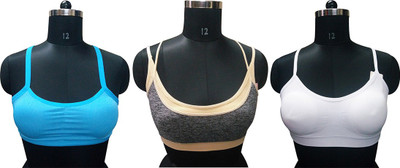

Gold Dust Celebrity Style Girls Sports Bra Girl's Sports Bra(Multicolor
