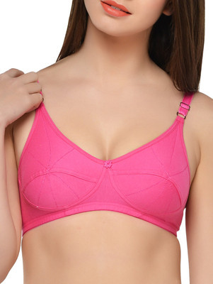 

Fabme Women's T-Shirt Non Padded Bra(Pink)