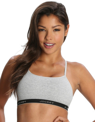 JOCKEY Women Sports Non Padded Bra(Grey)