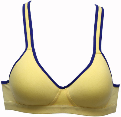 

Glus Women's T-Shirt Lightly Padded Bra(Yellow)