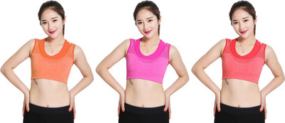 

Gold Dust Styles Girls Padded Bra Girl's Sports Bra(Multicolor