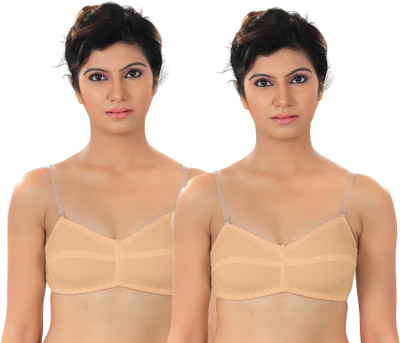 

Fabme Women's T-Shirt Non Padded Bra(Brown)