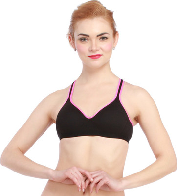 

Glus Women's Sports Lightly Padded Bra(Black)