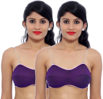 

Fabme Women's T-Shirt Non Padded Bra(Purple)