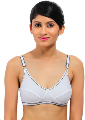 

Fashigo Women's Full Coverage Bra(White), Black;white