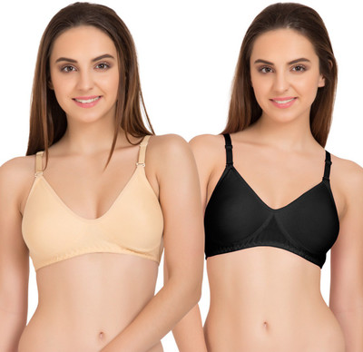TWEENS by Belle Lingeries Non-Padded Seamless Full Coverage Combo Pack of 2 Women T-Shirt Non Padded Bra(Multicolor)