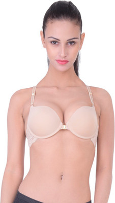 

PrivateLifes Women's Push-up Lightly Padded Bra(Beige)