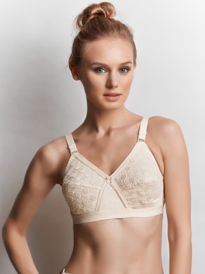 Libertina Anika Women Minimizer Non Padded Bra(Beige)