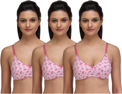 

Fashigo Women's Full Coverage Bra(Pink)