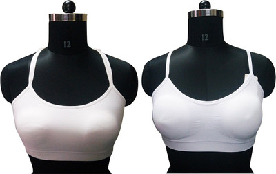 

Gold Dust Celebrity Style Girls Sports Bra Girl's Sports Bra(Beige, Light Blue, Multicolor
