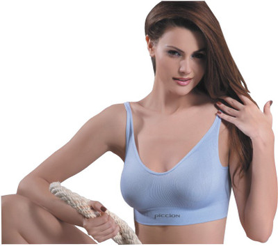 

Piccion Women's Sports Bra(Light Blue)
