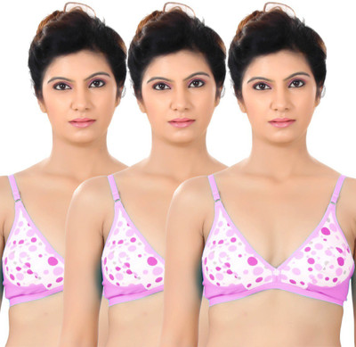 

S4S Women's Full Coverage Non Padded Bra(Pink)