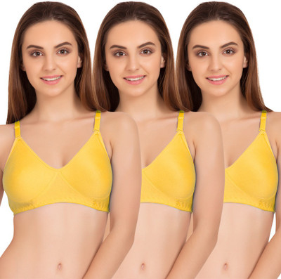 TWEENS by Belle Lingeries Yellow Non Padded Seamless Women Full Coverage Non Padded Bra(Yellow)