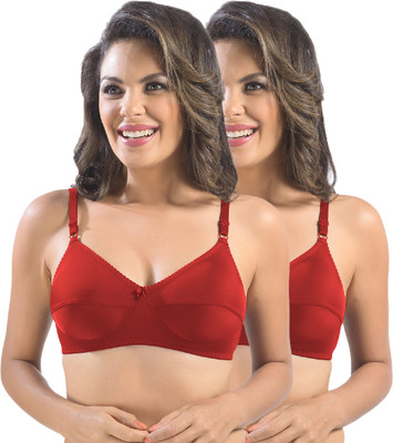 Sonari loreal Women T-Shirt Heavily Padded Bra(Red)