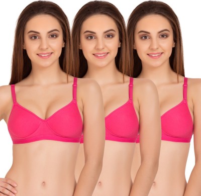 TWEENS by Belle Lingeries Sleek Look Padded Seamless Women T-Shirt Lightly Padded Bra(Pink)