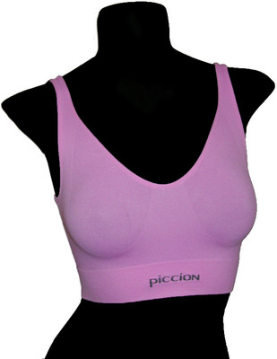 piccion Women Tube Bra(Pink)
