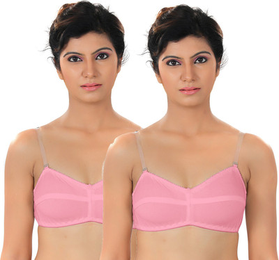 

Fabme Women's T-Shirt Non Padded Bra(Pink)