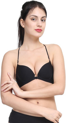 

PrivateLifes Fabulous Women's Push-up Heavily Padded Bra(Black