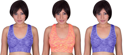 

Gold Dust Styles Girls Padded Bra Girl's Sports Bra(Multicolor