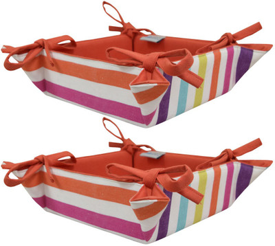

Elan Cotton Bread Basket(Multicolor)