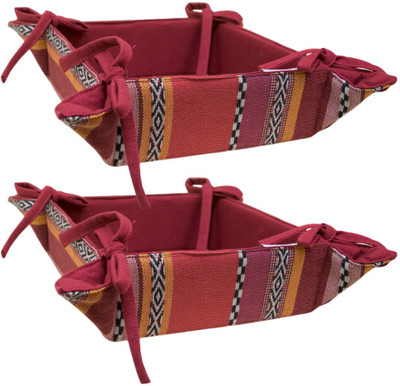 

Elan Cotton Bread Basket(Multicolor)
