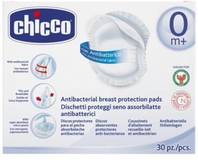 

Chicco Natural Feeling Anti-bacterial Breast Protection Pads(30 Pieces)