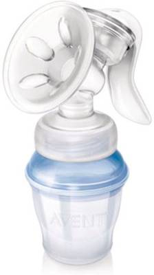 Philips Comfort Manual Breast Pump and Storage Cup  - Manual (White, Blue) 