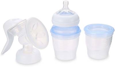 Philips Comfort Manual Breast Pump and Storage Cup  - Manual (White, Blue) 
