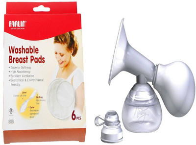 

Farlin Breast Pads (6 Pieces) with Breast Pump Set - Manual(White)