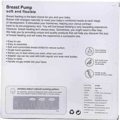 1st Step Breast Pump  - Manual (Blue) 