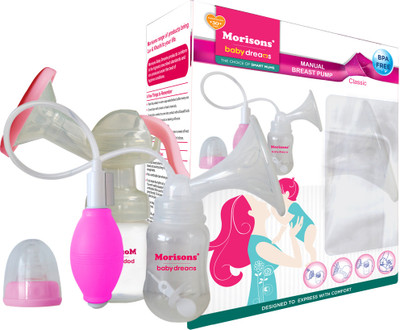 Morisons Baby Dreams Manual Breast Pump - Classic(Pink)