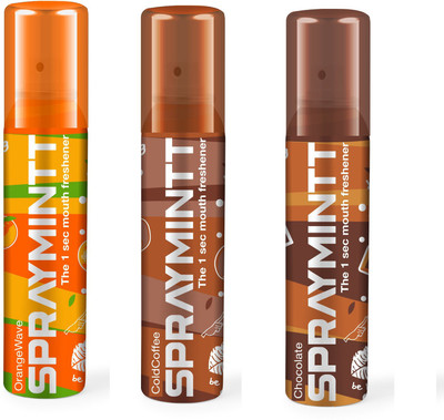 

Midas Care Spraymintt Combo- Orangewave, Coldcofee, Chocolate(45 g)