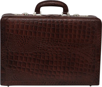 C Comfort EL446 Genuine Leather Expandable Briefcase Office Bag Medium Briefcase - For Men(Brown) at flipkart