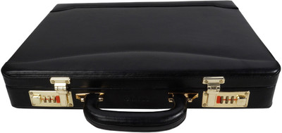 

Clubb Sleek Leather Medium Briefcase - For Men(Black)