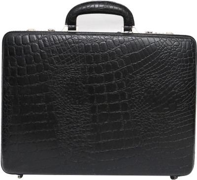 

C Comfort Genuine Leather Office Bag Small Briefcase - For Men(Black)