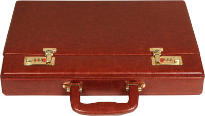 

Leatherworld Sleek PU Leather Medium Briefcase - For Men & Women(Maroon)