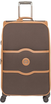 

Delsey Chatelet Soft + 77Cm Check-In Trolley Luggage (Chocolate) Large Briefcase - For Men & Women(Chocolate)