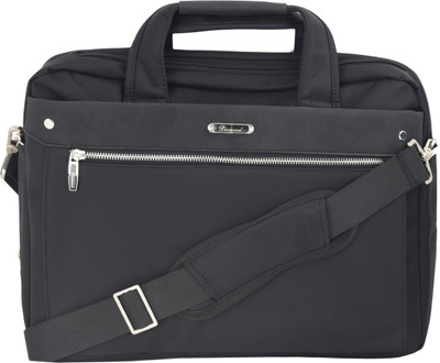 JOURNEY9 FC16111 BLK Medium Briefcase - For Men(Black)