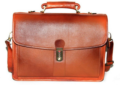 

C Comfort EL51 Tan Medium Briefcase - For Boys(Tan)