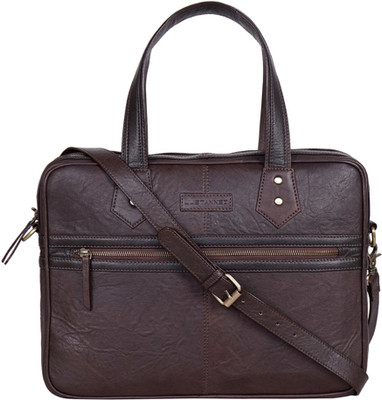 

Justanned JTMB360-2 Medium Briefcase - For Men(Brown)