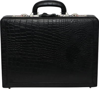 

C Comfort Genuine Leather Office Bag Small Briefcase - For Men(Black)