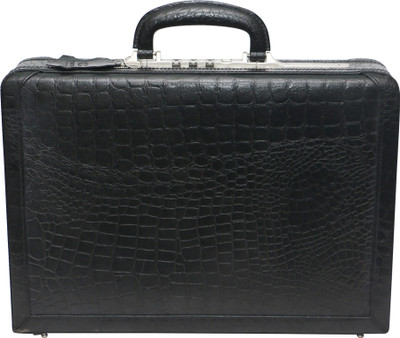 

C Comfort EL451 Genuine Leather Expandable Briefcase Office Bag Medium Briefcase - For Boys(Black)