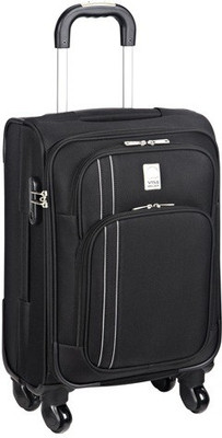 

Delsey Alpine 56Cm Carry-On Trolley Luggage (Black) Small Briefcase - For Men & Women(Black)