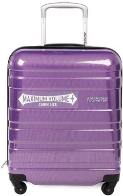 

American Tourister Small Size HS MV+ SP Purple 4 Wheel Trolley 50 Cm Small Briefcase - For Boys(Purple)