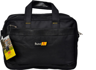 

Skyline 104 Medium Briefcase - For Boys(Black)