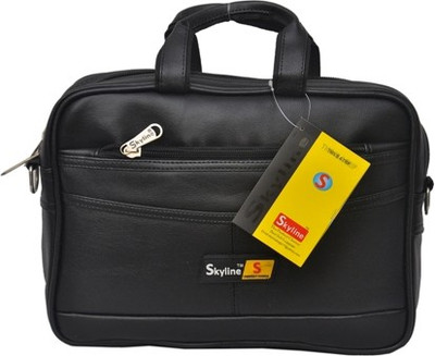 

Skyline 727 Small Briefcase - For Boys(Black)
