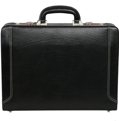 

C Comfort Genuine Leather Office Bag Medium Briefcase - For Men(Black)
