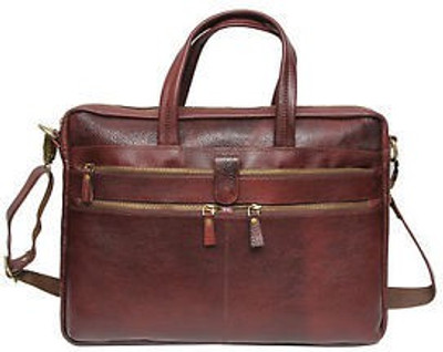 

C Comfort BrownEL100 Medium Briefcase - For Men(Brown)